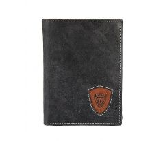Pánska kožená peňaženka N4-STL čierna