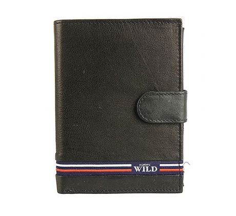 Pánska kožená peňaženka N4L-GV čierna
