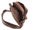 PÁNSKE KOŽENÉ CROSSBODY TMAVO HNEDÝ HUNTER 250854