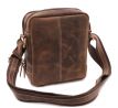 PÁNSKE KOŽENÉ CROSSBODY TMAVO HNEDÝ HUNTER 250854