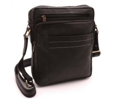 PÁNSKE KOŽENÉ CROSSBODY ČIERNY HUNTER 250839