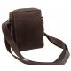 Pánske kožené crossbody tmavohnedý hunter 250586