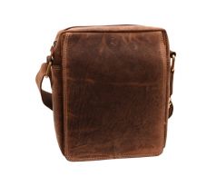 Pánske kožené crossbody tmavohnedý hunter Z 250589