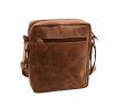 Pánske kožené crossbody tmavohnedý hunter Z 250589