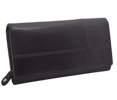 Dámska kožená peňaženka RFID MERCUCIO tmavohnedá 3311413
