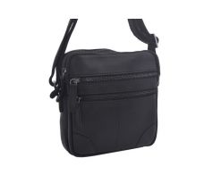 PÁNSKE KOŽENÉ CROSSBODY ČIERNY HUNTER 250849