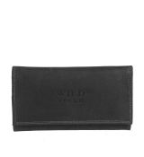 Dámska kožená peňaženka WILD čierna ZD-28-281M