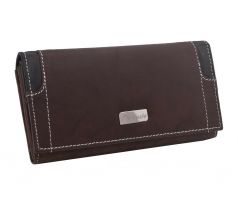 Dámska kožená peňaženka MERCUCIO hnedá/čierna 2311803