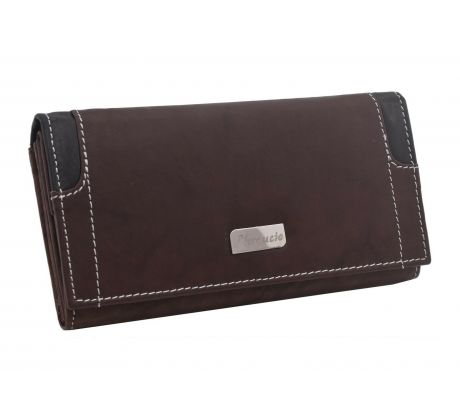 Dámska kožená peňaženka MERCUCIO hnedá/čierna 2311803