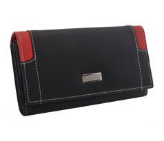 Dámska kožená peňaženka MERCUCIO čierna/červená 2311803