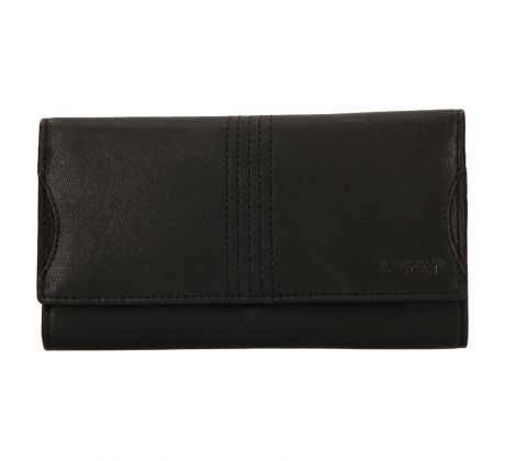 Dámska kožená peňaženka LAGEN BLC/4735 - ČIERNA - BLK