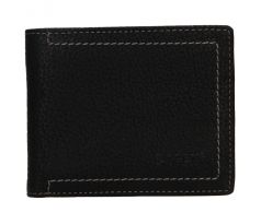 Pánska kožená peňaženka LAGEN BLC/4799/820 - ČIERNA - BLK