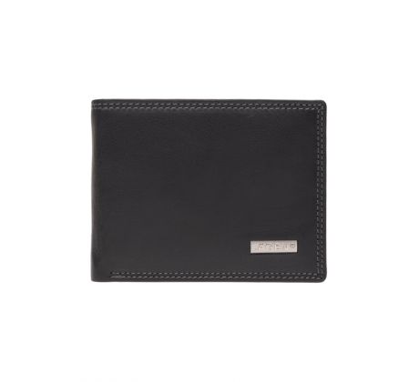 Pánska kožená peňaženka LAGEN LG-1789 - ČIERNA - BLK