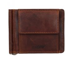 Pánska kožená peňaženka dolárovka LAGEN 5173 - HNEDÁ - BRN