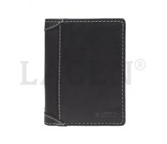 Pánska kožená peňaženka LAGEN 51146-ČIERNA - BLK