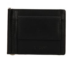 Pánska kožená peňaženka dolárovka LAGEN W-2010 - ČIERNA - BLK