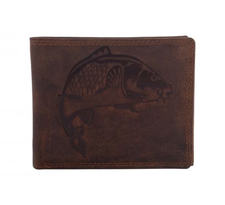 Pánska kožená peňaženka MERCUCIO svetlohnedá embos kapor vektor 2911908