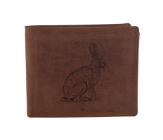 Pánska kožená peňaženka MERCUCIO svetlohnedá vzor 10 zajac 2911908