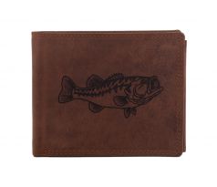 Pánska kožená peňaženka MERCUCIO svetlohnedá vzor 17 zubáč 2911908