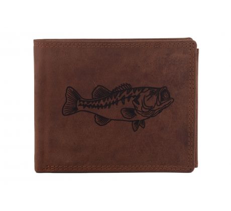 Pánska kožená peňaženka MERCUCIO svetlohnedá vzor 17 zubáč 2911908