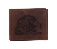 Pánska kožená peňaženka MERCUCIO svetlohnedá vzor 19 orol 2911908