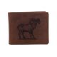 Pánska kožená peňaženka MERCUCIO svetlohnedá vzor 21 muflon 2911908