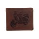 Pánska kožená peňaženka MERCUCIO svetlohnedá vzor 36 motorka enduro 2911908