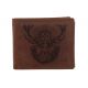Pánska kožená peňaženka MERCUCIO svetlohnedá vzor 37 sv. Hubert 2911908