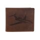 Pánska kožená peňaženka MERCUCIO svetlohnedá vzor 43 lietadlo 2911908