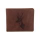 Pánska kožená peňaženka MERCUCIO svetlohnedá vzor 5 srnec hlava 2911908