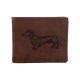 Pánska kožená peňaženka MERCUCIO svetlohnedá vzor 55 jazvečík 2911908