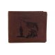 Pánska kožená peňaženka MERCUCIO svetlohnedá vzor 57 rybár a zubáč 2911908