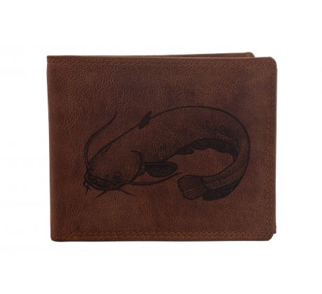 Pánska kožená peňaženka MERCUCIO svetlohnedá vzor 58 sumec plný 2911908