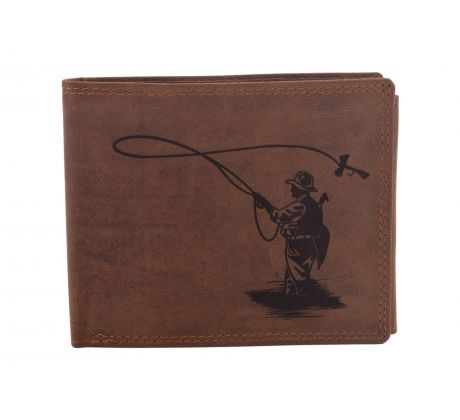 Pánska kožená peňaženka MERCUCIO svetlohnedá vzor 71 muškar 2911908