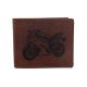 Pánska kožená peňaženka MERCUCIO svetlohnedá vzor 73 motorka cestná 2911908