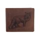 Pánska kožená peňaženka MERCUCIO svetlohnedá vzor 29 líška 2911908