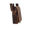 Pánske kožené crossbody tmavohnedý hunter embos diviak 250591