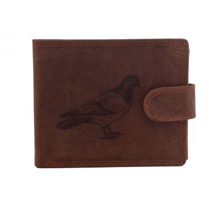 Pánska kožená peňaženka MERCUCIO svetlohnedá vzor 15 holub 2911906