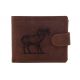Pánska kožená peňaženka MERCUCIO svetlohnedá vzor 21 muflon 2911906