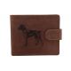 Pánska kožená peňaženka MERCUCIO svetlohnedá vzor 22 poľovnícky pes 2911906
