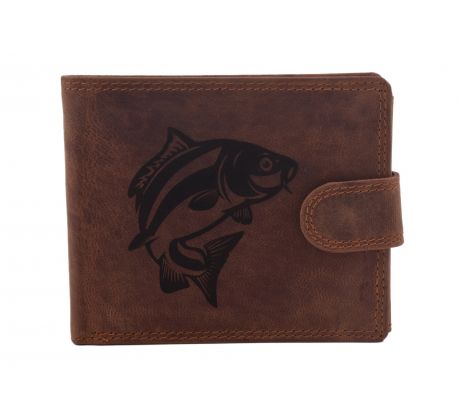Pánska kožená peňaženka MERCUCIO svetlohnedá vzor 25 kapor plný 2911906