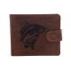 Pánska kožená peňaženka MERCUCIO svetlohnedá vzor 25 kapor plný 2911906