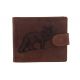 Pánska kožená peňaženka MERCUCIO svetlohnedá vzor 29 líška 2911906