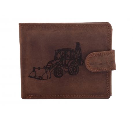 Pánska kožená peňaženka MERCUCIO svetlohnedá vzor 31 bager 2911906