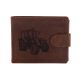 Pánska kožená peňaženka MERCUCIO svetlohnedá vzor 32 traktor 2911906