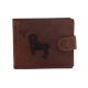 Pánska kožená peňaženka MERCUCIO svetlohnedá vzor 35 znamenie baran 2911906