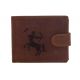 Pánska kožená peňaženka MERCUCIO svetlohnedá vzor 35 znamenie strelec 2911906
