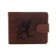 Pánska kožená peňaženka MERCUCIO svetlohnedá vzor 35 znamenie vodnár 2911906