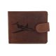 Pánska kožená peňaženka MERCUCIO svetlohnedá vzor 43 lietadlo 2911906