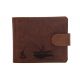 Pánska kožená peňaženka MERCUCIO svetlohnedá vzor 70 rybár v loďke 2911906